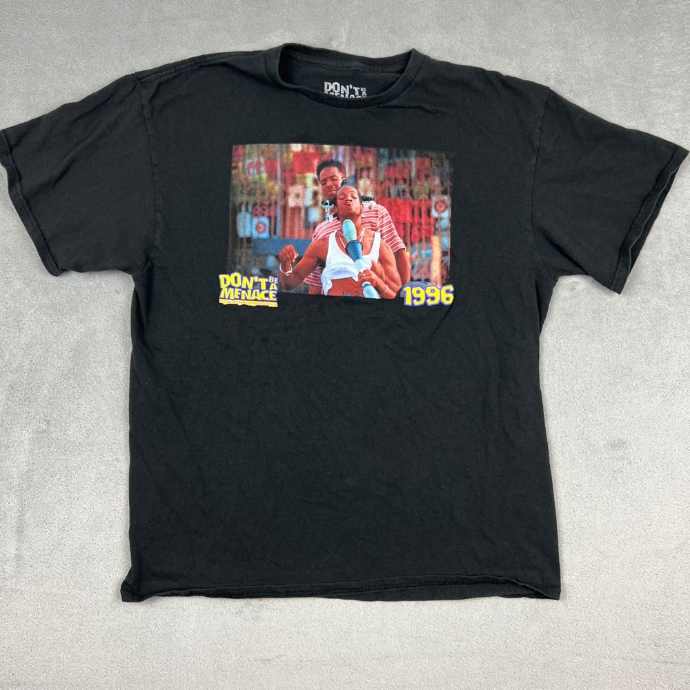 Dont Be a Menace Movie Crew Neck Graphic T-Shirt Mens Large Black Short Sleeve